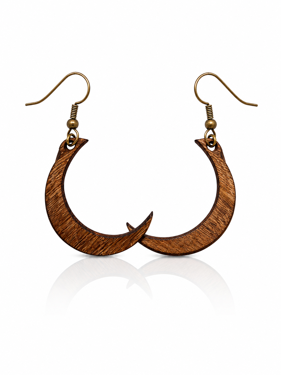 Handcrafted Laser-Engraved Wooden Earrings