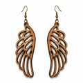 Handcrafted Laser-Engraved Wooden Earrings