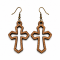Handcrafted Laser-Engraved Wooden Earrings