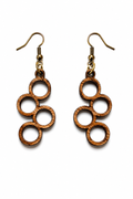 Handcrafted Laser-Engraved Wooden Earrings