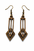 Handcrafted Laser-Engraved Wooden Earrings
