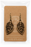 Handcrafted Laser-Engraved Wooden Earrings