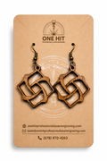 Handcrafted Laser-Engraved Wooden Earrings