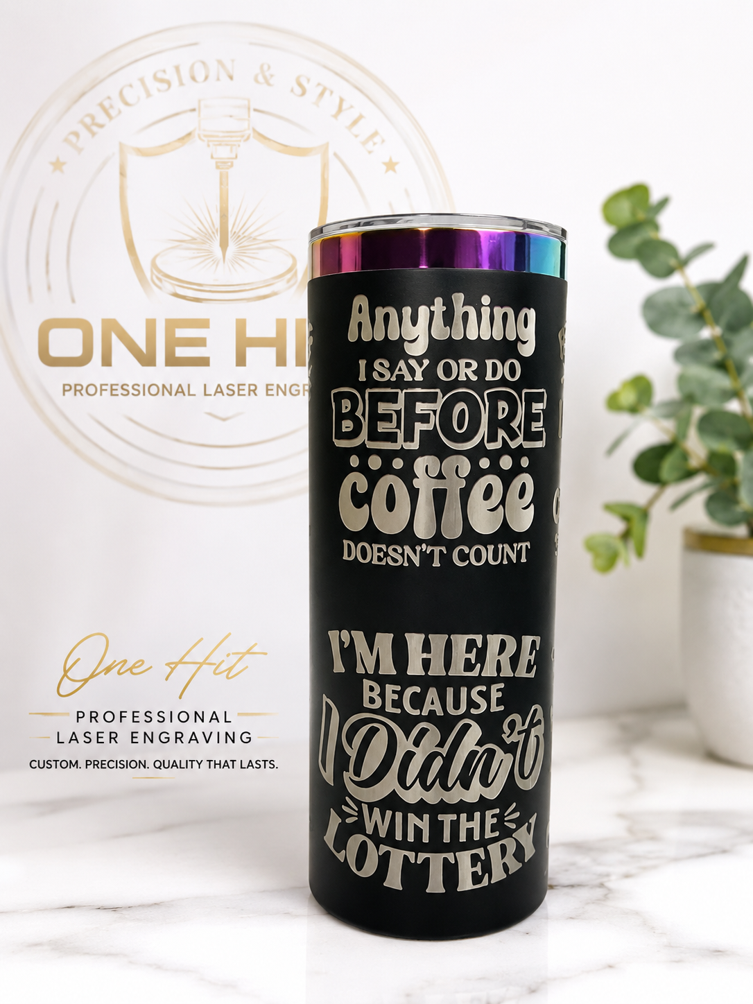 Custom Laser Engraved Tumblers