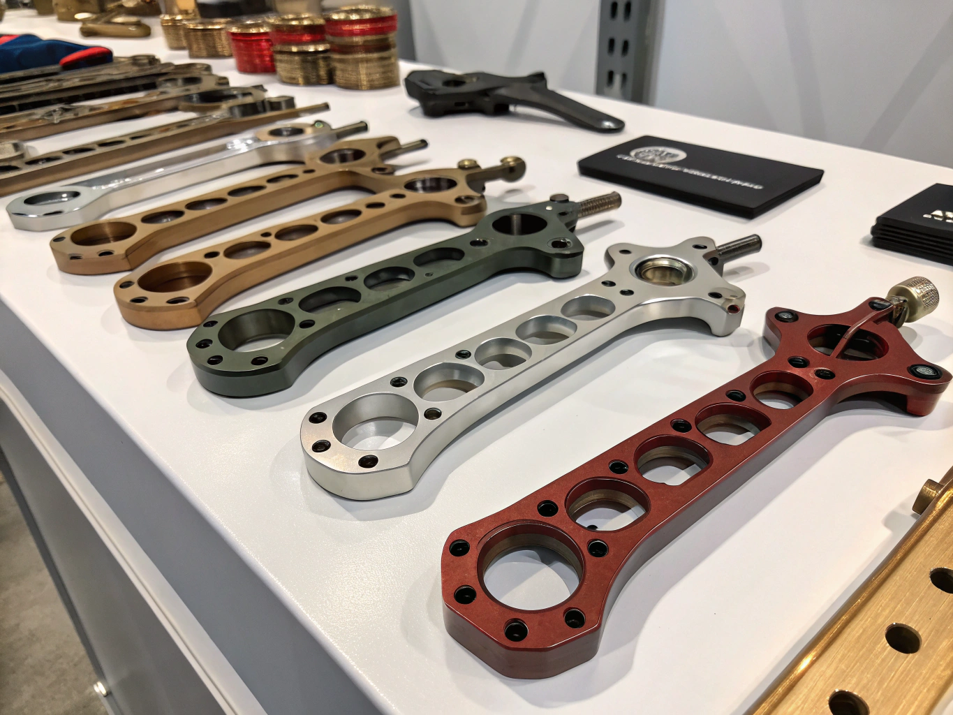 Custom alignment jigs used for precision engraving
