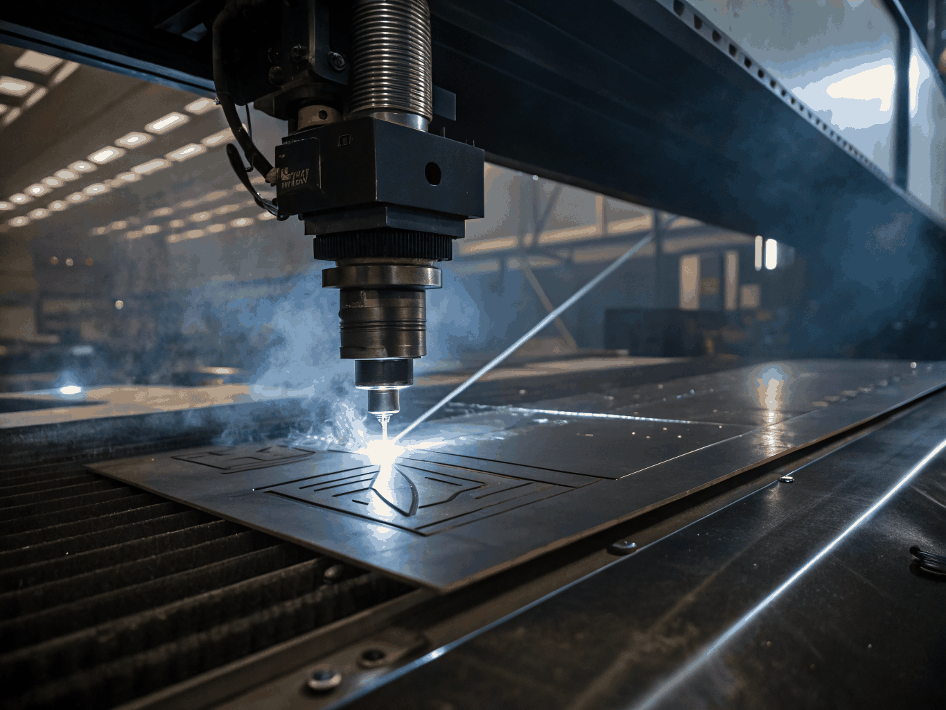 Modern laser engraving process in our facility